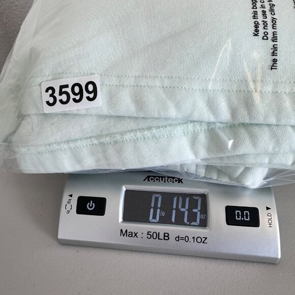 Boxraw Womens Boyfriend Shorts Mint Green Sweat Shorts Casual Size Large - Picture 15 of 15